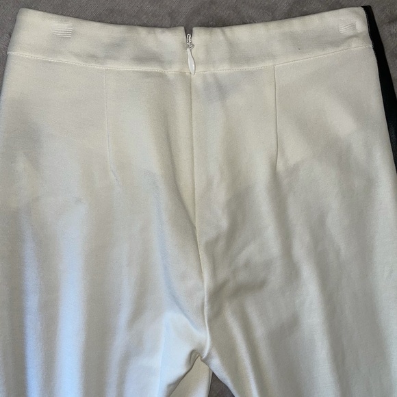Dressy white pants with black stripe on the side - Picture 5 of 6